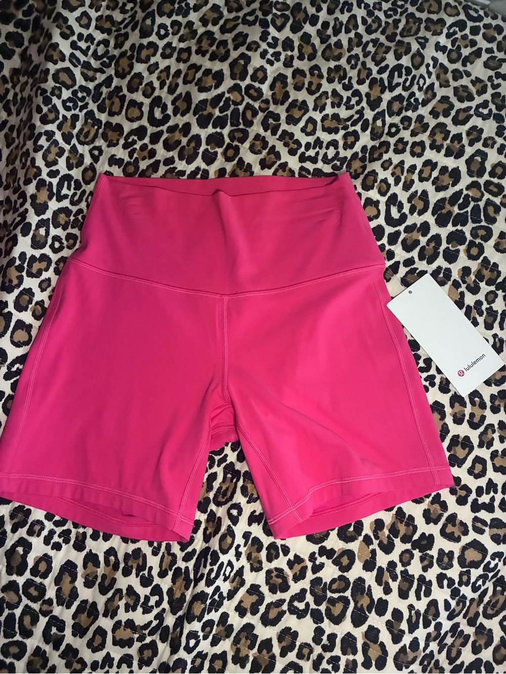 lululemon athletica Hot Pink High-Rise Bike Shorts